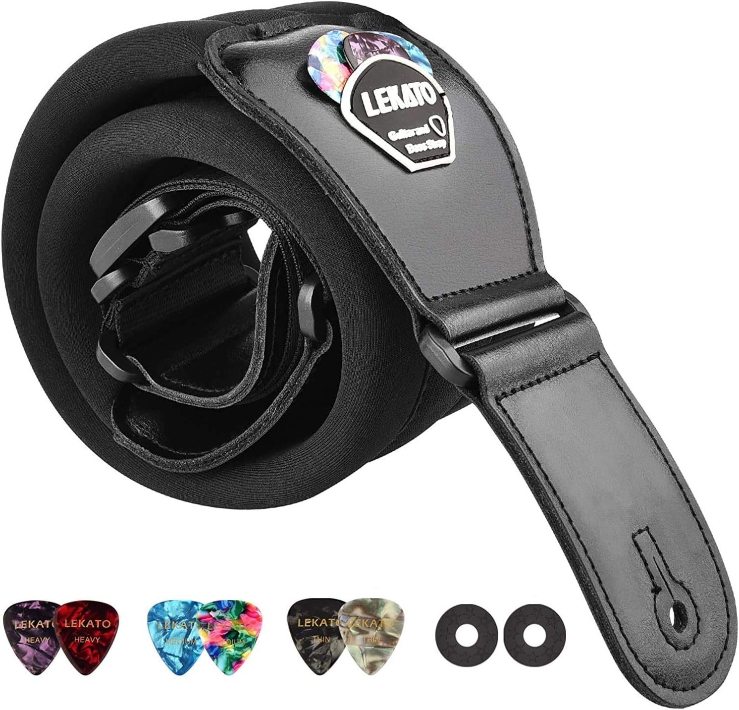 Relieve Shoulder Pain with the Lekato Comfortable Guitar Strap: The Perfect Accessory for Musicians
