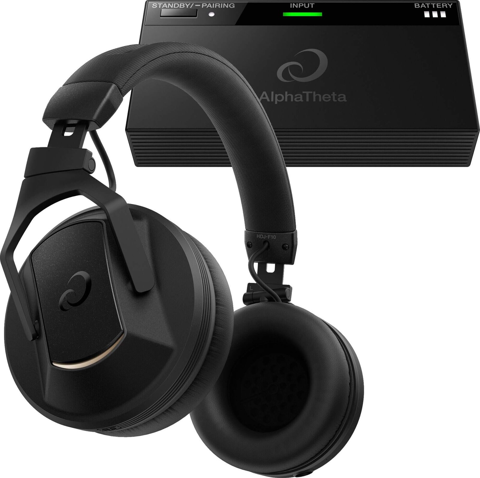Experience Unmatched Sound Quality: The AlphaTheta HDJ-F10-TX Wireless Headphones Bundle with HP-TX01 Transmitter