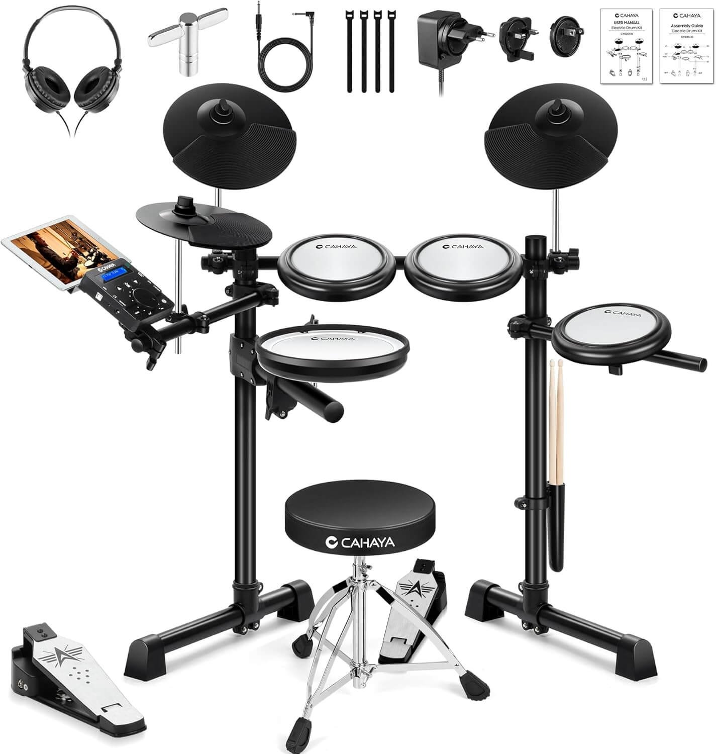 Exploring the Ced100B Quiet Mesh Electronic Drum Set: The Ultimate Gift for Beginners