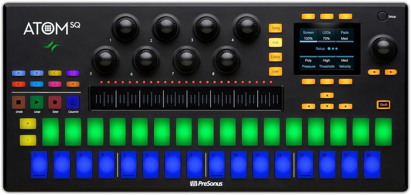 PreSonus Atom SQ Hybrid MIDI Keyboard and Pad Controller