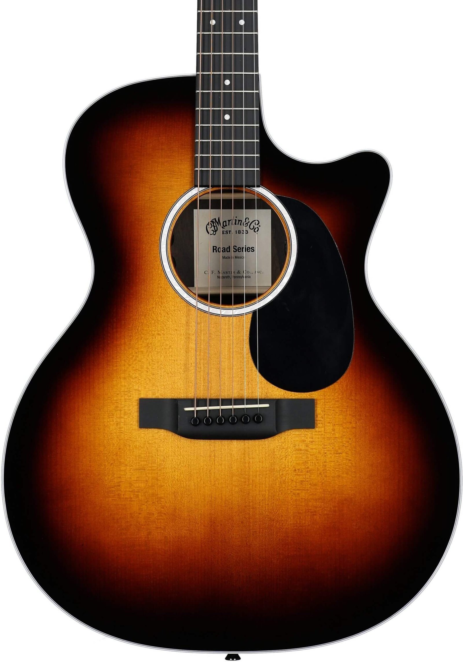 Martin GPC-13E Grand Performance Acoustic-Electric Guitar with Soft Case, Burst