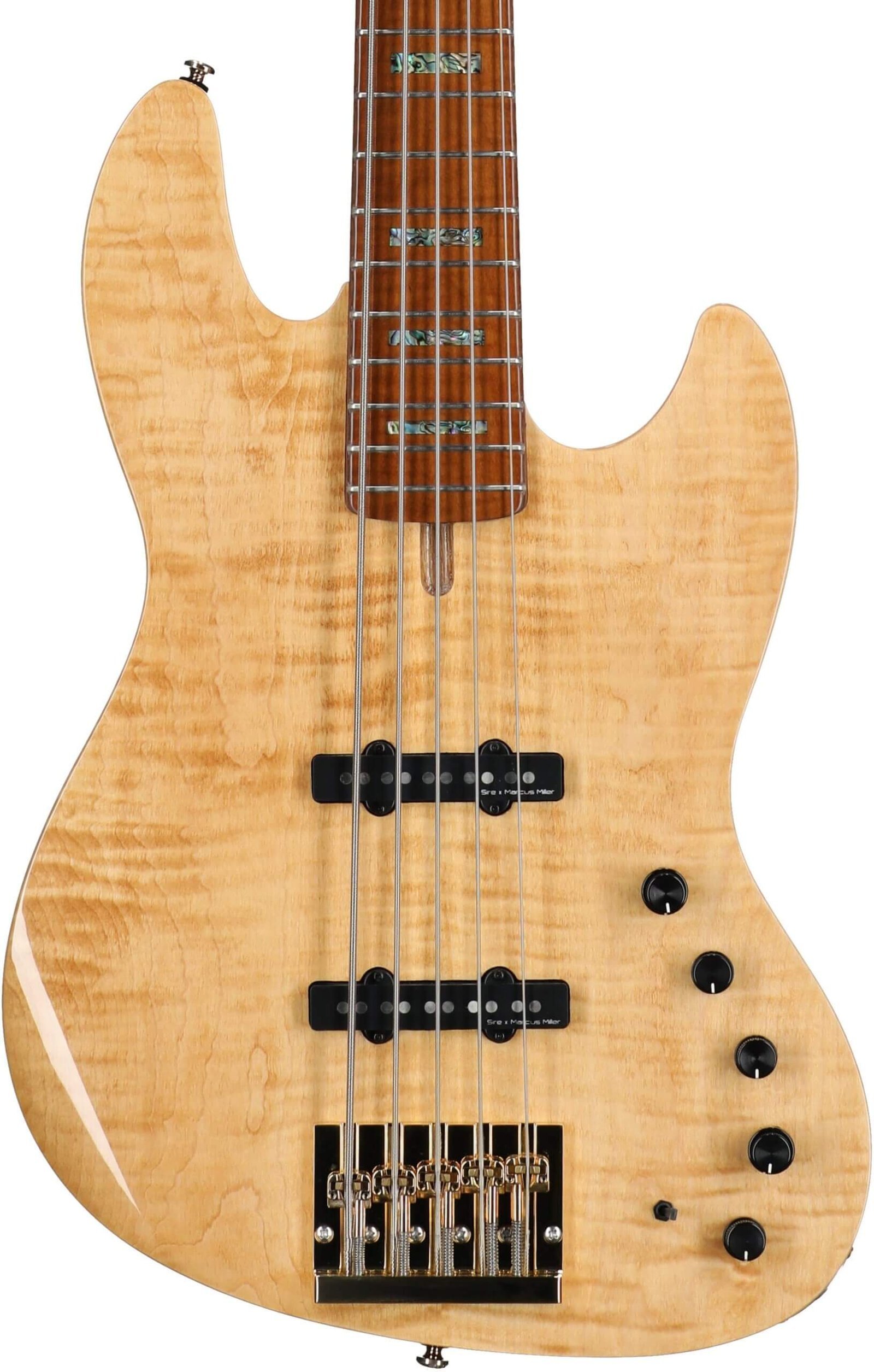 Sire Marcus Miller V10 DX Electric Bass, 5-String (with Case), Natural