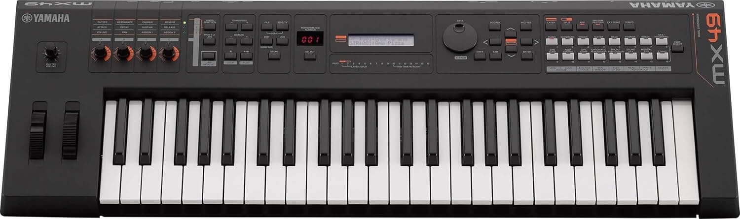 Yamaha MX Series 49-Key Music Production Synthesizer for Studio, Stage and Home, Motif Sound Engine, Lightweight Keyboard, Black